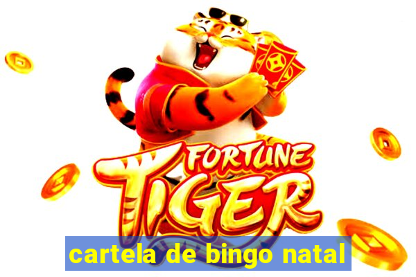 cartela de bingo natal